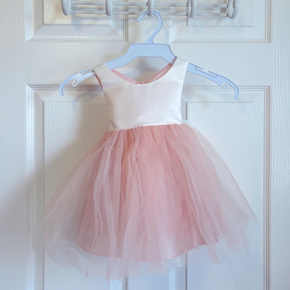 Silk Top Tulle Bottom Dress - Picture 7 of 9